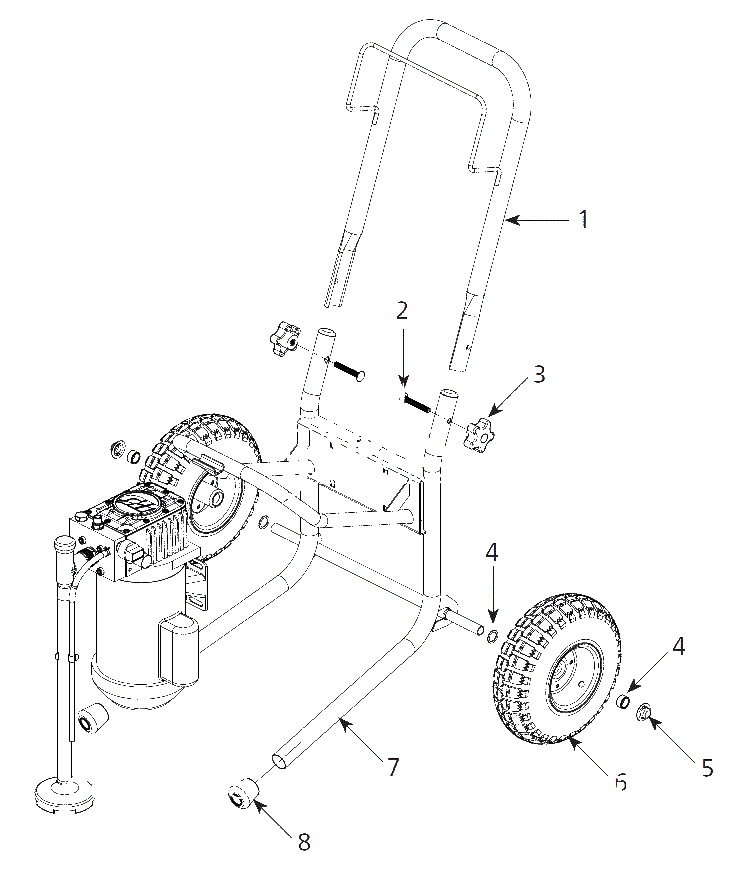 Assembly Parts Diagram and Parts List for PS270D  Campbell Hausfeld Paint Sprayer